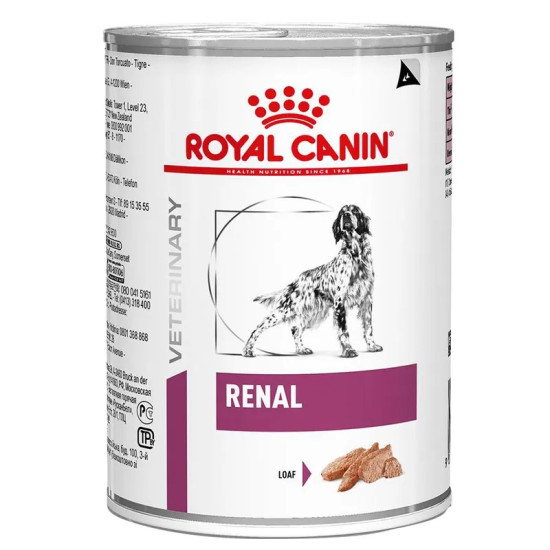 Royal Canin Veterinary Canine Renal Mousse – Hrană Umedă pentru Câini cu Afecțiuni Renale, 410 g